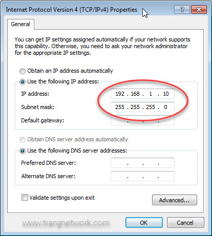 set ip address