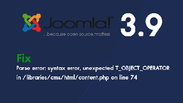อัพเดท Joomla error