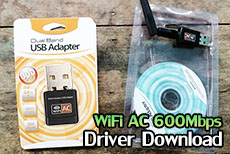 ดาวน์โหลดไดร์เวอร์ USB WiFi 802.11AC 600Mbps